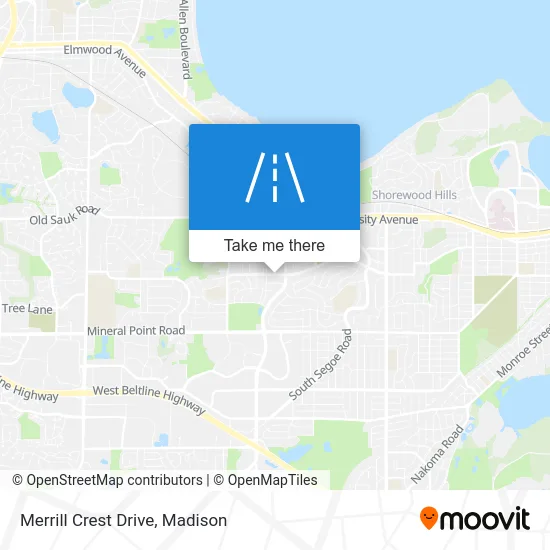 Merrill Crest Drive map
