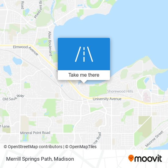 Merrill Springs Path map