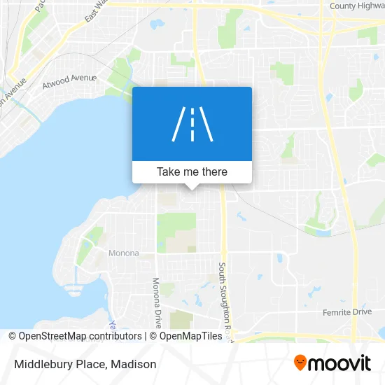 Middlebury Place map