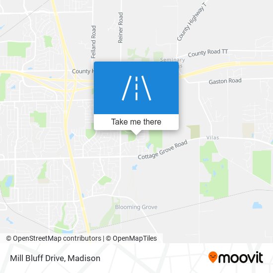 Mill Bluff Drive map