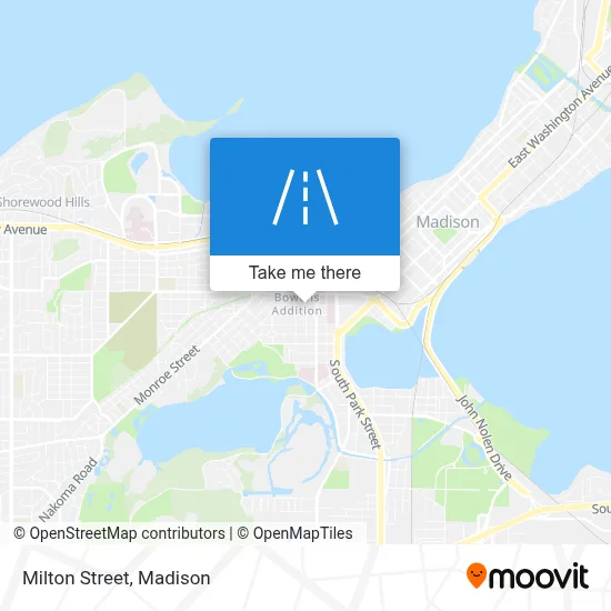 Milton Street map
