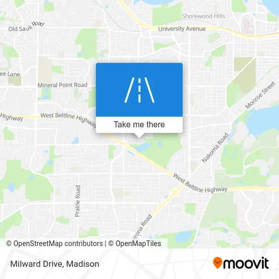 Milward Drive map