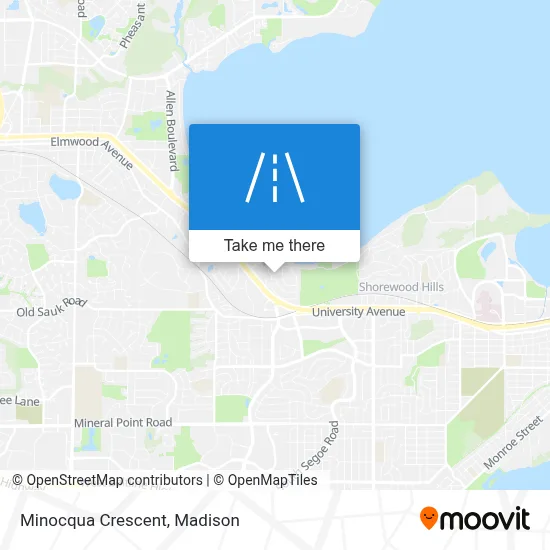 Minocqua Crescent map