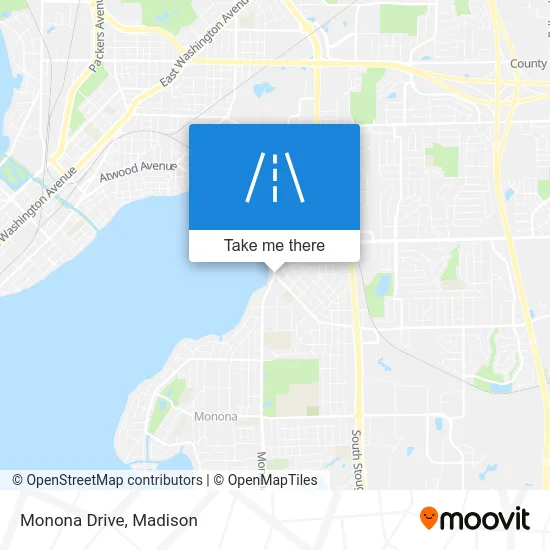 Monona Drive map