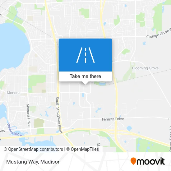 Mustang Way map