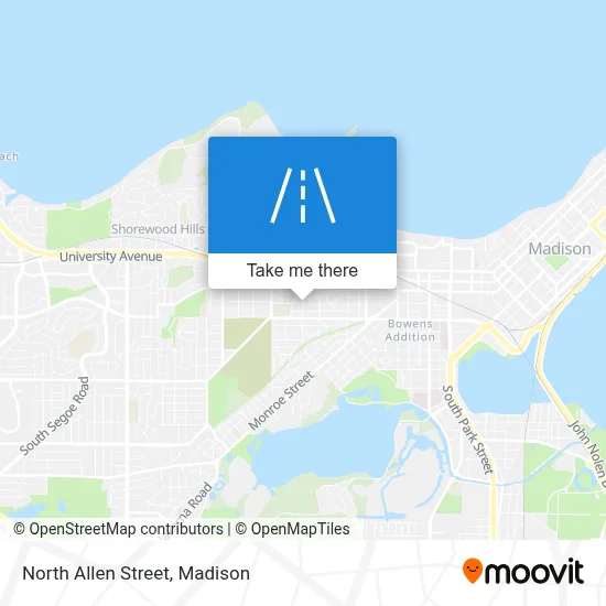 North Allen Street map