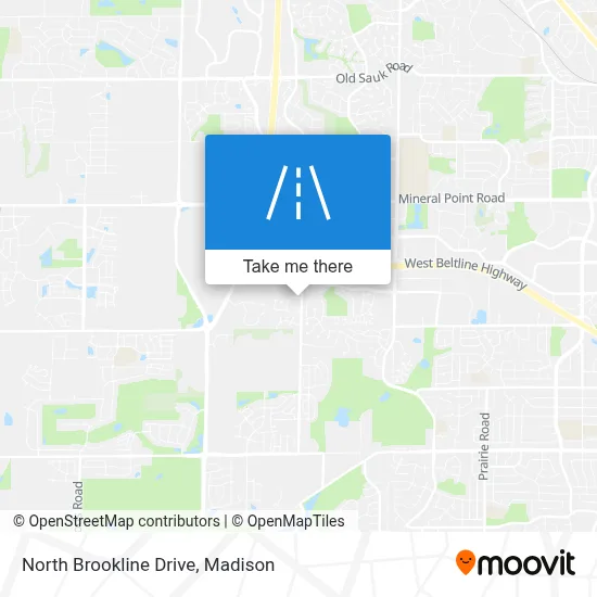 North Brookline Drive map