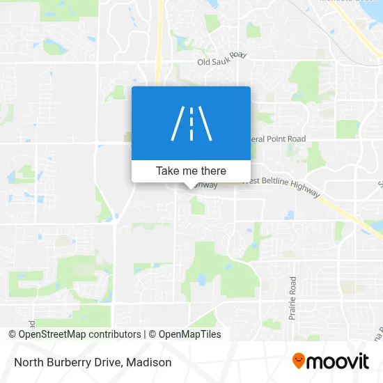 North Burberry Drive map