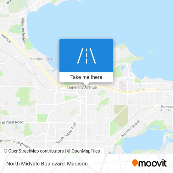 North Midvale Boulevard map
