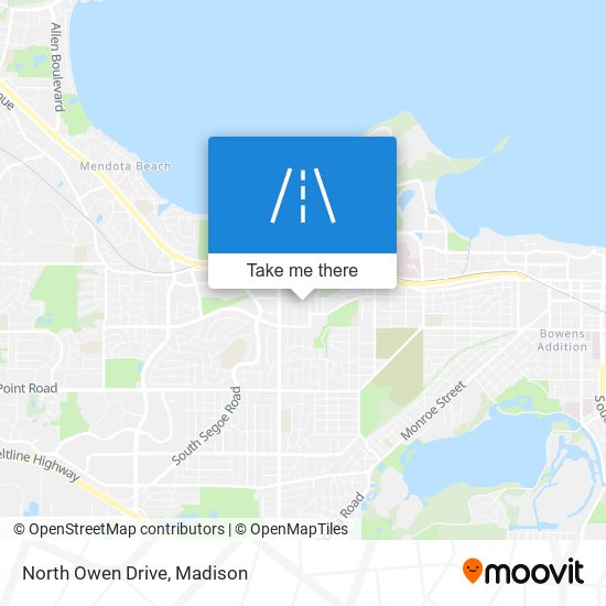 North Owen Drive map