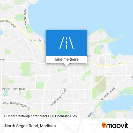 North Segoe Road map