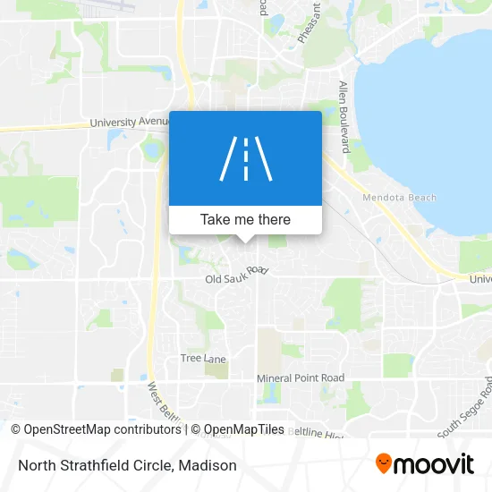 North Strathfield Circle map