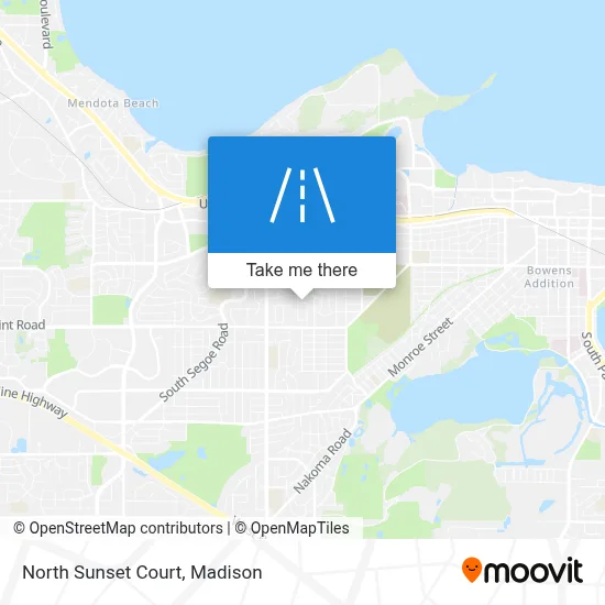 North Sunset Court map