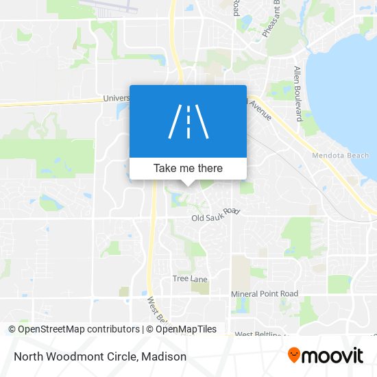 North Woodmont Circle map