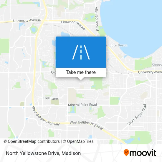 North Yellowstone Drive map