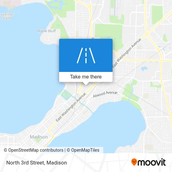 North 3rd Street map