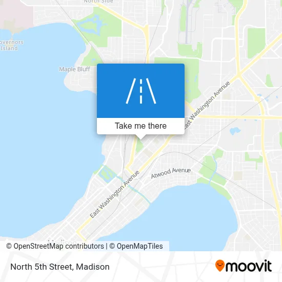 North 5th Street map