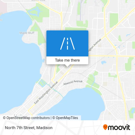 North 7th Street map