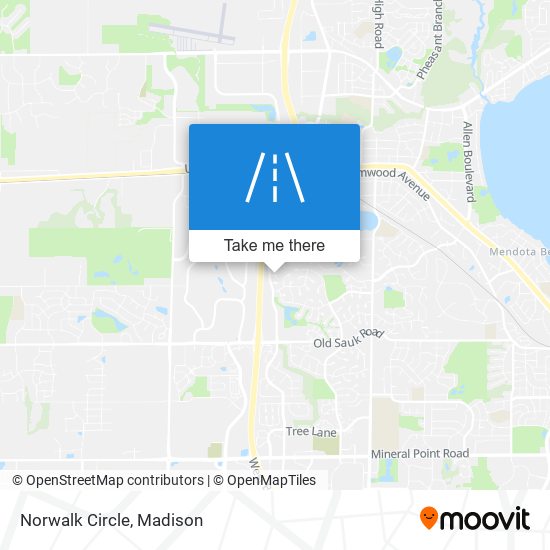 Norwalk Circle map