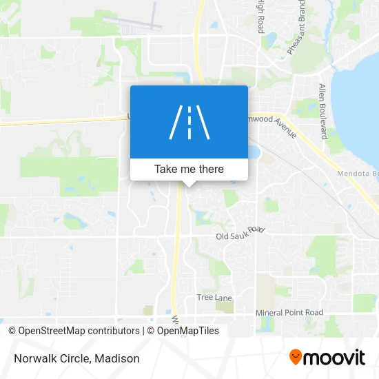 Mapa de Norwalk Circle