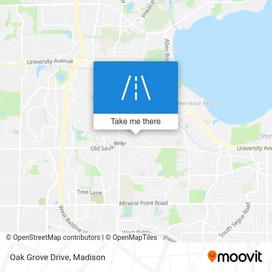 Oak Grove Drive map