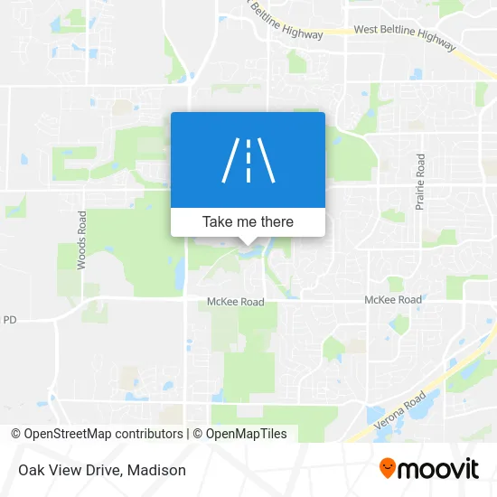 Oak View Drive map