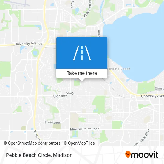 Pebble Beach Circle map