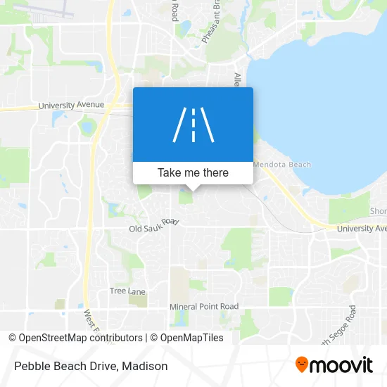 Pebble Beach Drive map