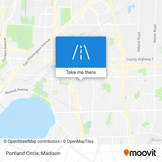 Portland Circle map