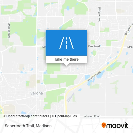 Sabertooth Trail map