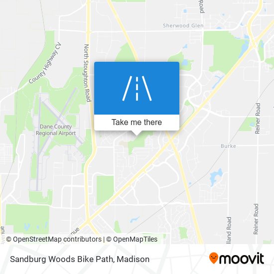 Sandburg Woods Bike Path map