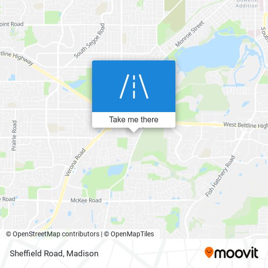 Mapa de Sheffield Road