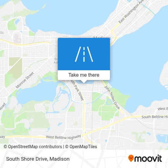 South Shore Drive map