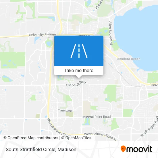South Strathfield Circle map