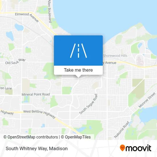 South Whitney Way map