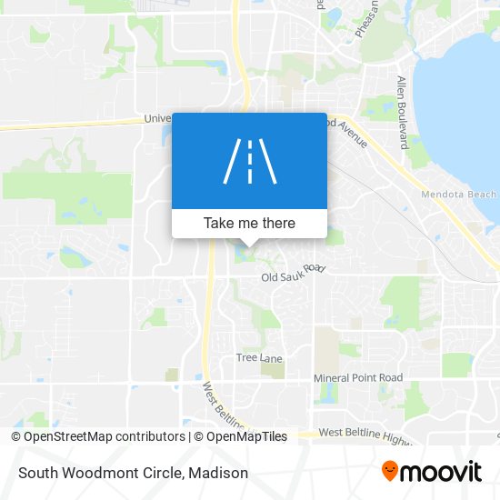 Mapa de South Woodmont Circle