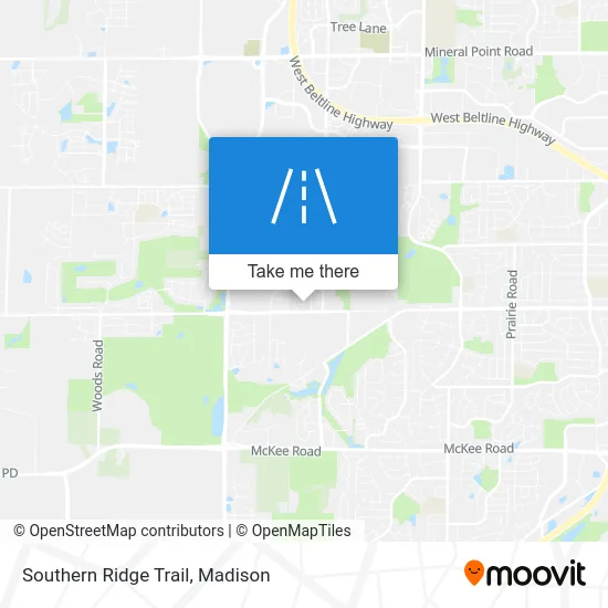 Southern Ridge Trail map