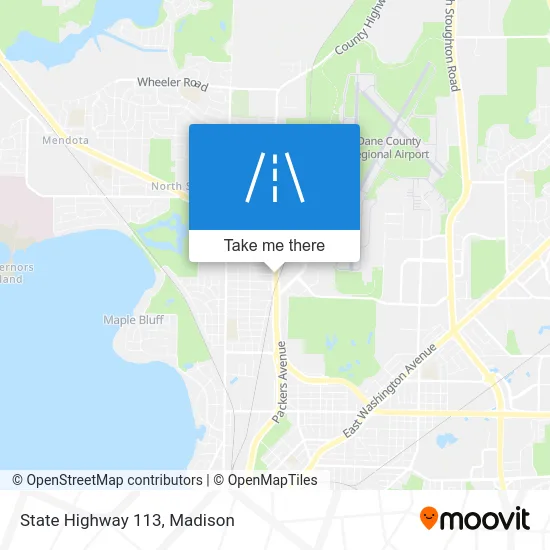 State Highway 113 map