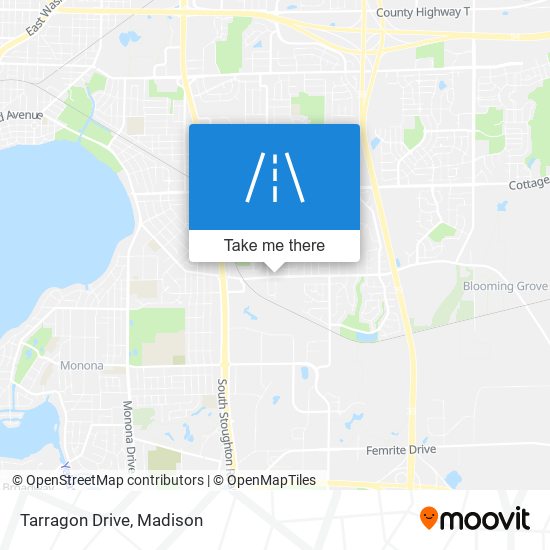 Tarragon Drive map