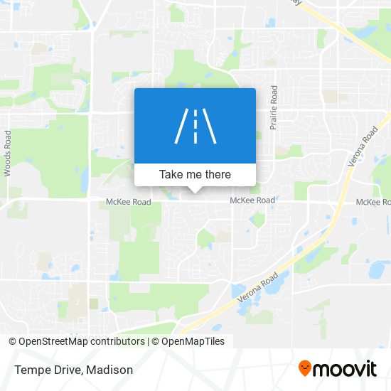 Tempe Drive map