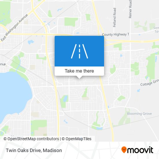 Twin Oaks Drive map