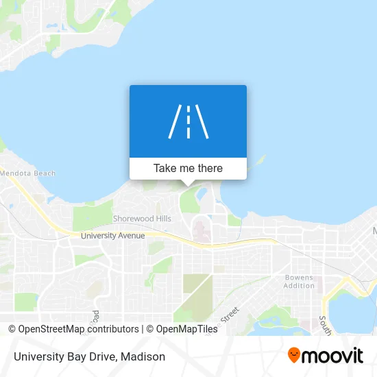 University Bay Drive map