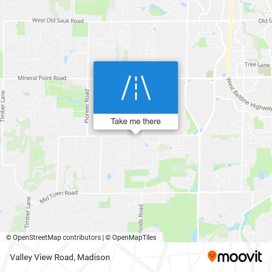 Valley View Road map