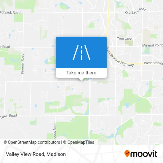 Valley View Road map