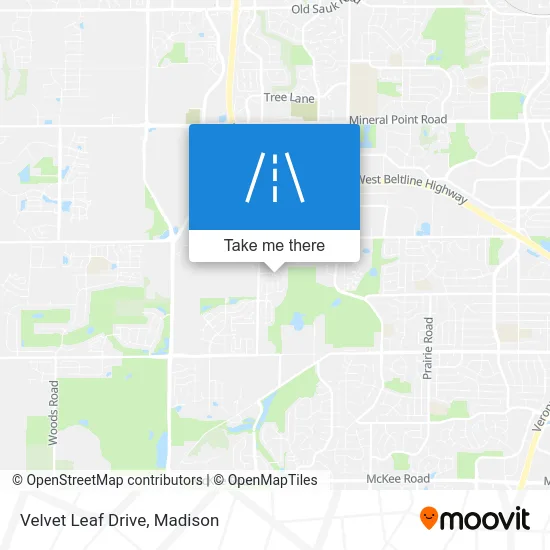 Velvet Leaf Drive map