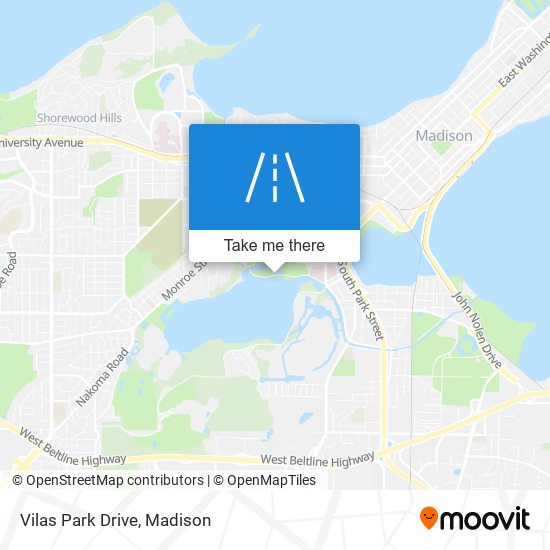 Vilas Park Drive map