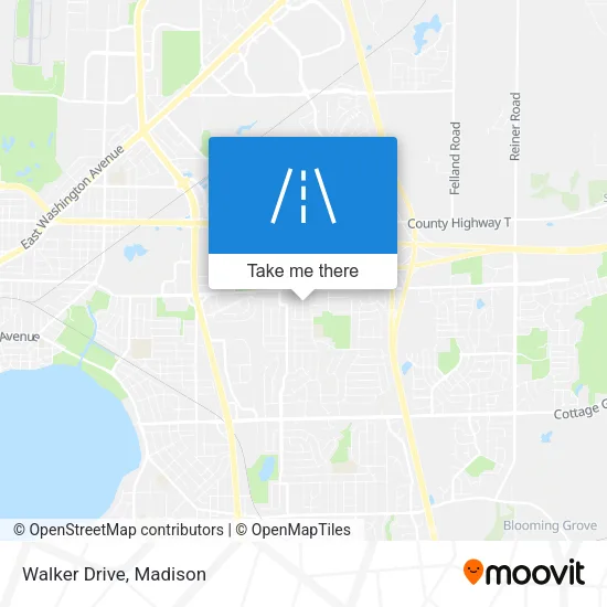 Walker Drive map
