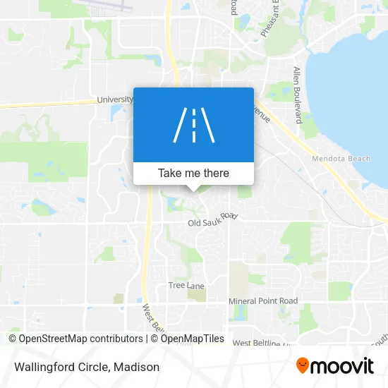 Mapa de Wallingford Circle