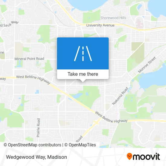Wedgewood Way map