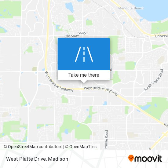 West Platte Drive map